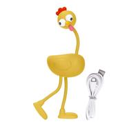 Générique Chicken Lamp, Bedside Light, Desk Accessory, 2,05 x 7,2 pollici, 3 livelli, dimmerabile Brightness, flessibile regolabile guarnizioni, per Bedroom, Kitchen, Reading Corner, Adulti, Bambini