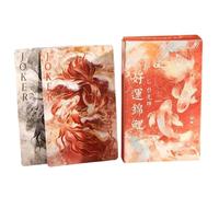 Générique Chinese Mythology Poker Cards - Good Luck Fish Design | Durable Playing Cards with Artistic Pattern, Fun Social Game Deck for Parties Family Travel Gatherings Play Women Men Adults