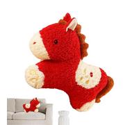 Générique Chinese New Year Plush - 50 cm Horse Doll, Red Mascot with 2026 Theme, Stuffed Animal with Soft Material, Toy Gift, Festive Decoration for Home Bedroom, 20 pollici