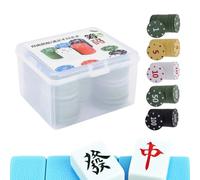 Générique Chip Da Poker con Valori - ABS 3,5 Cm 100 | Set Di Monete in Una