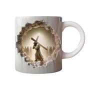 Générique Christian Ceramic Tazza, Latte Coffee Tazza, Jesus Cappuccino Cup, Catholic Tea Milk Cup, Christian Coffee Tazze per gli amici, Inspirational Coffee Mug, Religious Mug for Coworker