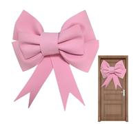 Générique Christmas Bows, grande nastro per feste natalizie per feste di gioco, decorazioni natalizie con finitura glitterata brillante, decorazione per esterni per la casa, Farmhouse