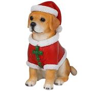 Générique Christmas Dog - Statuine per decorazioni, feste di vacanze e uffici, simpatiche resine natalizie, dormitorio scolastico in camera da letto per compleanni, festa del Ringraziamento