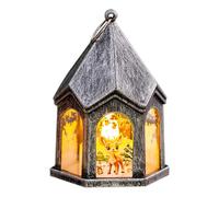 Générique Christmas Lantern - Winter Christmas Ornaments | Multifunctional Lighted Christmas Holiday Lanterns, Retro Flickering Flameless Candle Ornaments for Indoor and Outdoor
