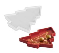 Générique Christmas Molds, Casting Mould For Small Items, 7,09 x 5,51 in Silicone Christmas Tree Tray Mold, Food Table Centerpiece Child Holiday Festival Home Decor Birthday Kitchen