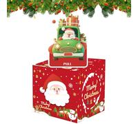 Générique Christmas Money Box, Fun Christmas Boxes with 50 sacchetti trasparenti, 4,72 x 4,72 x 4,72 x 4,72 pollici Decorative Saving Contenitori, Ideal for Family, Friends, Holiday Parties, New Year