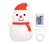 Générique Christmas Night Lights - Touch Sensor LED Lights Room Decor | Dimmable Desk Lamp Ricaricabile | Silicone Christmas Night Light | Bedside Light Christmas Decorations