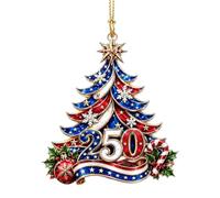 Générique Christmas Ornaments 2D Acrylic 250th Hangable Decor Set