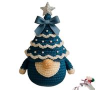Générique Christmas Tree Gnome Crochet Kit for Beginners: All-Inclusive DIY Craft Set with Yarn, Hook, Ornaments & Easy Pattern for Festive Holiday Decorations