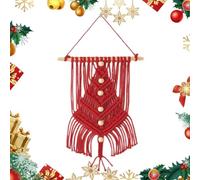 Générique Christmas Tree Kit Fun Craft Kit - Woven Macrame Christmas Tree, completo Knot Beginners Kit con stile Boho per soggiorno, camera da letto, oro, Hallway Family Friends Children