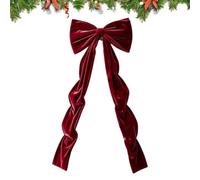 Générique Christmas Tree Topper Bow, 6FT Seasonal Decor with Long Streamers | Christmas Tree Giant Bow Topper, For Wedding Arch Party Wall Entrance Windowsill Stair Handrail Door