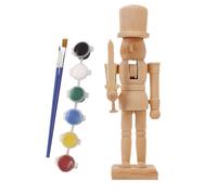 Générique Christmas Unfinished Nutcracker Figures - Christmas Blank Nutcracker | Wood Nutcracker | Paint Your Own Nutcracker Soldiers | Wooden Nutcracker Figures For Kids, Adults & Friends