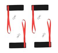 Générique Cinghie regolabili per guanti da sci, cinghie da polso per guanti da sci, da polso con di sicurezza, per sport 4X, cordino per snowboard, cordino anti- , nero rosso, L