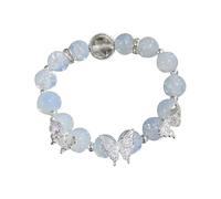 Générique Ciondoli naturali anelli a farfalla pendente liscio elastico regolare fit Lady Birthday Exquisite Lightweight Wrist braccialetto gioielli messaggio donna bracciale classico bracciale, Taglia