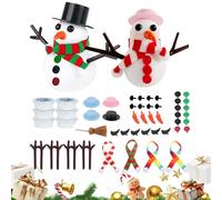 Générique Clay Kit - Soft Modeling Clay for Kids with Creative Accessories, Perfect for Christmas Party Crafts, Winter Classroom Activities, Holiday Play, Educational Art Projects, Material