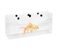 Générique Clear Fish Bags, Outdoor Lure Bag, 10,24 x 4,53 x 2,56 in Convenient Snap Design, Lightweight Clear UV Scale, Folding Observation Pack for Women & Men Outdoor Fishing, bianco, Se référer au