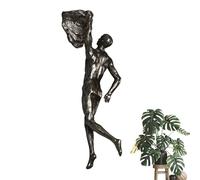 Générique Climbing Man Wall Sculpture | Decorative Resin Modern 3D Walls Art,Unique Wall Arts for Background for Home Workplace Decoration, Modern Art, Home Decor