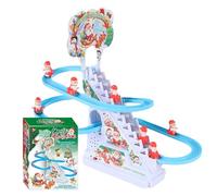 Générique Climbing Rope - Santa Climbing Rope Ladder | Stair Climbing Toy Electric Toys | Christmas Slide with Lights & Music for Boys Girls Roller Coaster Playset