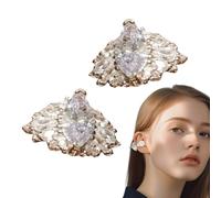 Générique Clip on, Earbuds Accessories, Headphone Decoration, Rhinestone Bow-Shaped, Exquisite Sparkling Design, Lightweight Durevole, 4 pezzi Set, for School Outdoor Business Trip Use