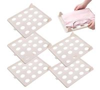 Générique Closet Dividers - Stackable Bedroom Storage Board | Stackable Closet Organizer for Laundry, Wardrobe, Basement, Garage, RV, Home, Apartment, Dorm or Packing