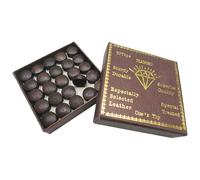 Générique Coda di Biliardo - Cinquanta Pezzi da Biliardo, Kit Punte, Dimensioni da A Tredici Mm, Testa in Simile Pelle di, Sostituzione Rosso Marrone, Scatola di Immagazzinaggio per Kit di