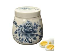 Générique Coddled Cups,220 ml Ceramic Table Decoration - Coddled Cups With Lids - For Home K Kitchen Workload By Facilitating Effortless Removal Oitchen Hotel Restaurant Apartment Businesses Rental