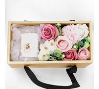 Générique Cofanetto regalo con candela profumata con fiore di sapone profumato, regalo da donna, personalizzato, compleanno, festa della mamma, San Valentino