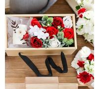 Générique Cofanetto regalo con candela profumata con fiore di sapone profumato, regalo da donna, personalizzato, compleanno, festa della mamma, San Valentino