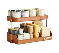 Générique Coffee Cup Organizer - Desktop Tea Multi Tiered Storage Rack, Dustproof Water Bottle Holder | Home Kitchen Countertop Station and Office Breakroom Drinkware Cabinet Accessory Space Saver