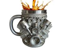 Générique Coffee Travel , Engine-Shaped Design Cup, 5,91 x 5,12 in acciaio Drinking Container, ideale per caffè, tè, acqua, cioccolato, whisky e cocktail on the Go