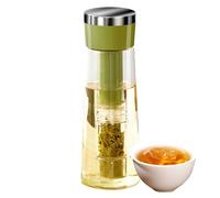 Générique Cold Brew Coffee Pitcher, Iced Tea Infuser, 3,34 x 9,76 Inches Functional Removable Mesh Filter, Stainless Steel Glass Maker for Home Cafe Business Fridge Use, Black