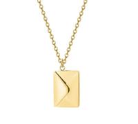 Générique Collana collana gioielli Lettera d'amore: una collana busta senza tempo per sigillare le tue promesse custodia Cornaline Gioielli, Metallo, Senza Gemme