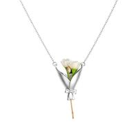 Générique Collana con ciondolo a forma di , bouquet floreale alla , Se référer au descriptif, riferimento alla descrizione, Senza Gemme