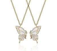 Générique Collana con ciondolo a forma di farfalla, collana con catena di amicizia, decorazione da donna, design pratico e durevole