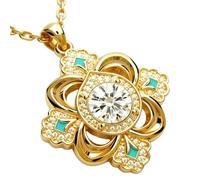 Générique Collane a trifoglio per donne, di in zinco, gioielli in oro per donne, per mamma, figlia, moglie, amica, festa della mamma, San , compleanno, esterno