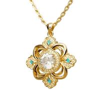 Générique Collane trifoglio da donna - ciondolo elegante | gioiello trifoglio oro | per adolescenti moglie fidanzata compleanno matrimonio festa viaggio all'aperto