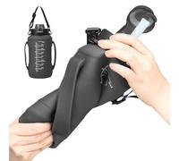 Générique Collapsiible Silicone Water Bottle - collapsiible Silicone Water Bottle | 1.8L Folding Travel Water For Drinking | Reusable Drinkware With Handle For Cycling, Hiking, Picnic