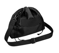 Générique Collo Pillow Case, Portatile Drawstring Storage Bag, Regolabile Shoulder Strap Pillow Holder, Travel Accessories for Adults, Men and Women, 12,6 x 10,3 pollici, Black, multicolore, single