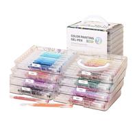 Générique Colored Gel Pens, Smooth Writing Fine Tip Paint Markers for Art, Journaling, Scrapbooking, Greeting Cards with Quick Dry Ink, Ideal for Kids Adults Home School Uffici, Multi-colore