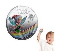 Générique Commemorativa in metallo, moneta commemorativa per la ricompensa dei denti persi - moneta da collezione double face per | moneta commemorativa portatile, pezzo di cartone animato fantasia