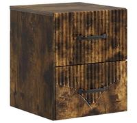 Générique Comodino da Parete Chene Fumo 34,5x33x40 Cm | Design compatto, scaffalatura, costruzione durevole, montaggio semplice, per piccoli spazi
