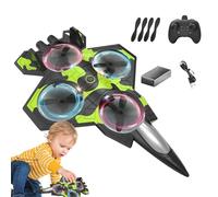 Générique Compact RC Airplane, Remote Control, 2.4GHz Fighter Plane, Stunt Roll Capable, Lightweight Crash-Resistant Build for Outdoor, Flying, Games in Park, Yard, Playground
