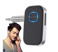Générique Compact Wireless Audio Receiver, Car Adapter, Wireless Sound Riceiver, 3,5 mm Trasmitter, Ricaricabile Audio Riceiver, Hands- Music Streaming, Versatile Audio Adapter, Divertimento