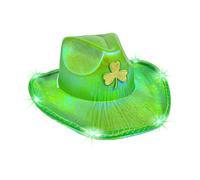 Générique Compatibile con Moto Taglia S Irish for Women Irish 4 St. Hat Wide Brim Hats Green Hat Containing Lights That Can Light Camino, d, Taglia unica