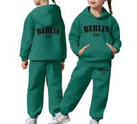 Générique Completo da bambino/ragazza, comodo, per abbigliamento caldo, a maniche lunghe, ideale per la scuola, il tempo libero e all'aria aperta, adatto fin dalla più giovane età