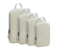 Générique Compression Packing Cubes, Travel Luggage Organizers, Vacuum Storage Bags, Space Saving Design, Pressure Zippers, Suitcase Camping Flight Use, 4 Sizes Black 4 Pack, albicocca, Se référer au