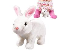 Générique Coniglio Interattivo Realistico - Coniglio di Peluche di Pasqua saltigliante con orecchie che tremano e si muovono | Figure naturali - per la casa viaggi camera da feste di Pasqua