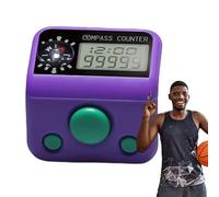 Générique Contatore Dita | Mini Orologio Anello Bussola Digitale - Contatore Digitale Manuale,per Golf Maglieria Gancio Preghiera Pesca Baseball Pallacanestro All'Esercizio Nuoto