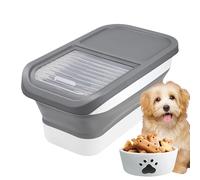 Générique Contenitore per crocchette | Scatola di immagazzinaggio di per animali con coperchio scorrevole,Contenitore di cibo pieghevole per cani e gatti per appartamento, cucina, viaggi
