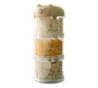 Générique Contenitore per dolcetti animali, e trasparente | Organizzatore alimentare portatile decorativo per cereali, riso, farina, viaggio